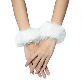 Winter Plush Cow Wrist Cuffs