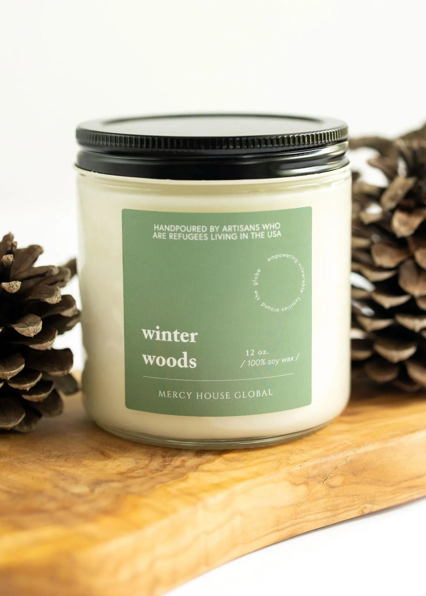 Winter Woods Candle | 12 oz Glass Jar