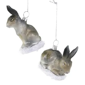 Winter Woods Rabbit Ornament