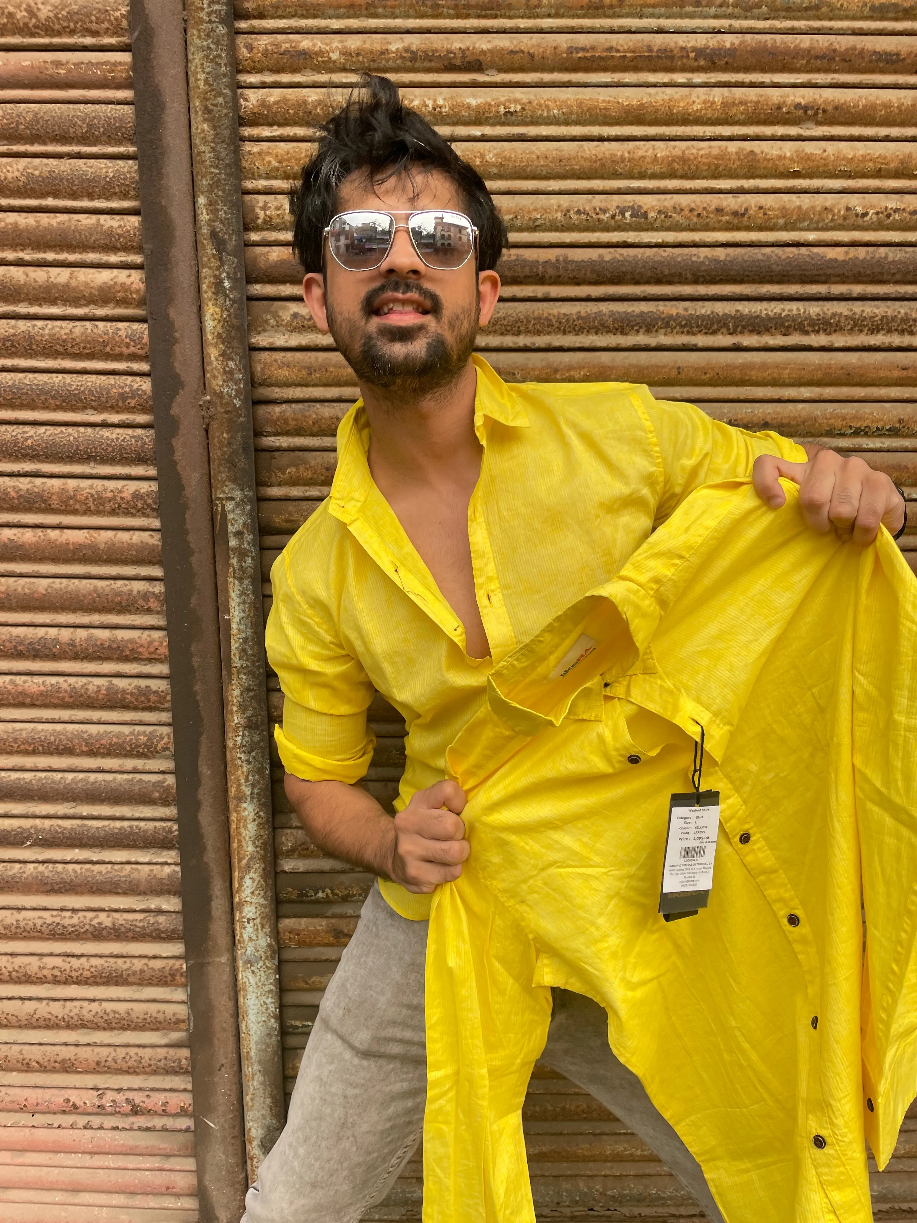 Yellow Washed Shirt